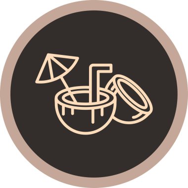 Bir fincan kahve ikonunun vektör çizimi