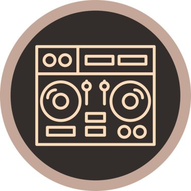 Müzik simgesinin vektör illüstrasyonu