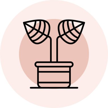 bitki simgesi vektör illüstrasyonu