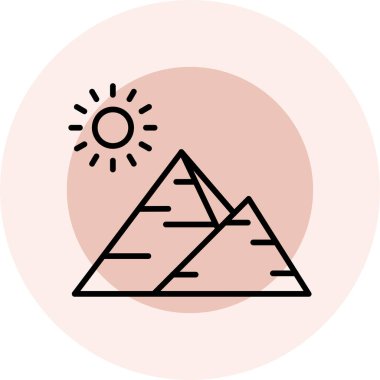 Güneş ve güneşin vektör simgesi