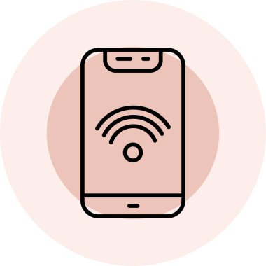 akıllı telefon simgesi, modern vektör illüstrasyon tasarımı