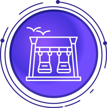 Bir binanın vektör illüstrasyonu