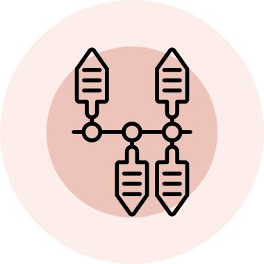 Modern b 'nin vektör illüstrasyonu tıbbi simgeden yoksun