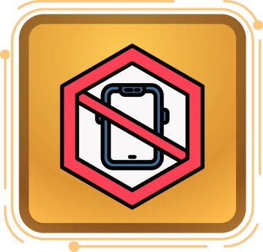 Beyaz arkaplanda izole edilmiş sigara ikonu yok. Sigara içmek yasaktır. vektör.