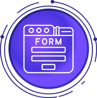 Modern bir belge simgesinin vektör illüstrasyonu