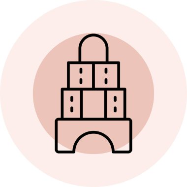 Modern b 'nin vektör illüstrasyonu eksik simgesi