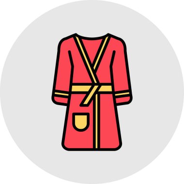 kadın ceket ikonu vektör illüstrasyonu