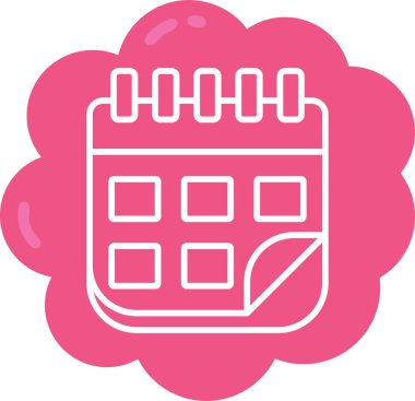 Takvim simgesi vektör illüstrasyonu