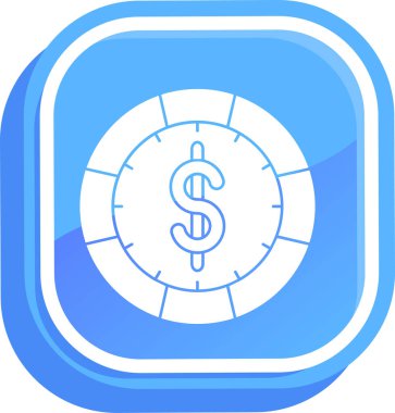 para dolar simgesi pürüzsüz taslak biçiminde