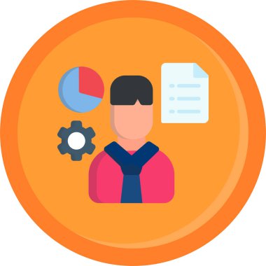 iş görüşmesi simgesi vektör illüstrasyonu