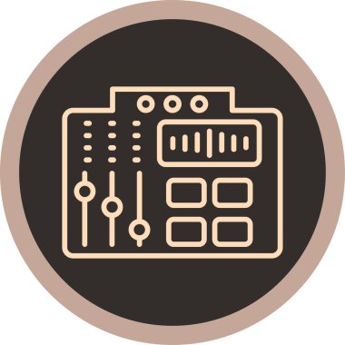 Vektör müzik simgesi illüstrasyonu