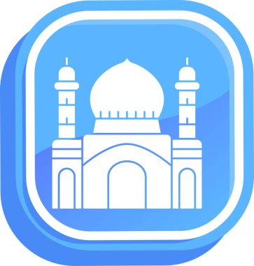 Cami. Web simgesi basit illüstrasyon