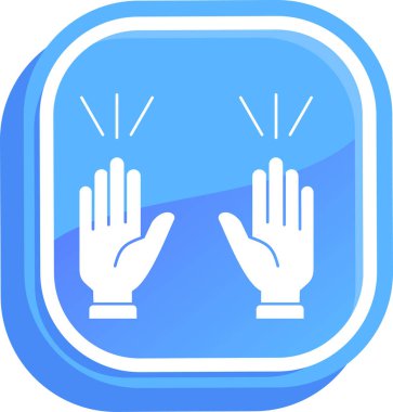 Dokunmatik ekran simgesinin vektör illüstrasyonu