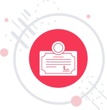 Liste simgesi ve vektör illüstrasyonlu pano