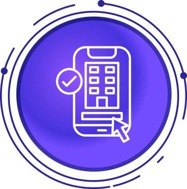 Akıllı televizyon simgesi beyaz arkaplanda izole edildi. Televizyon tabelası. vektör.