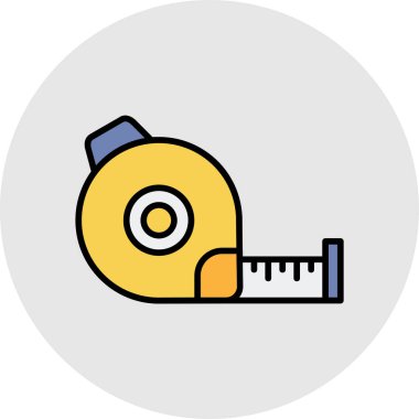 Ölçüm bandının vektör illüstrasyonu