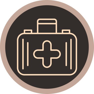 Tıbbi malzeme vektör ikonu. biçim iki renkli düz sembol, pembe ve gri renkler, yuvarlak açılar, beyaz arkaplan.