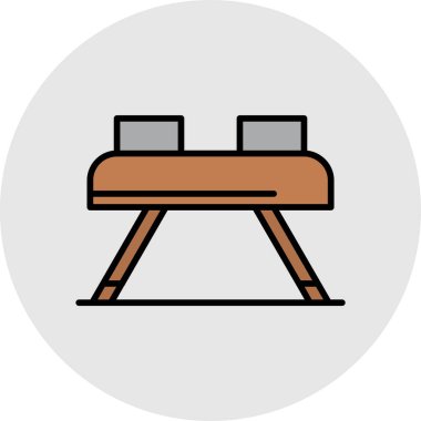 Bir bank simgesinin vektör illüstrasyonu