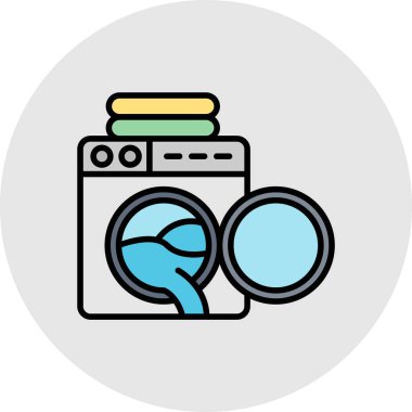 vektör çamaşır makinesi simgesi