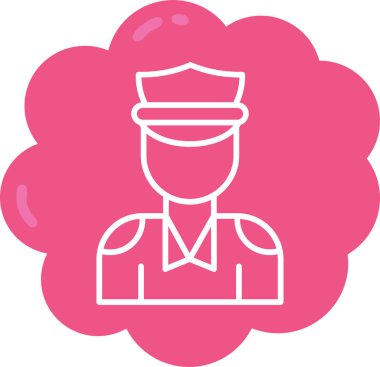 asker simgesi vektör illüstrasyonu