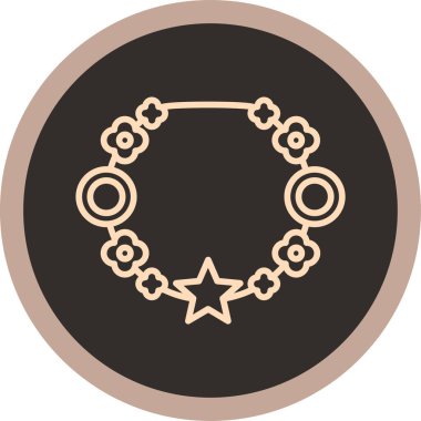 Bir yıldız çelenginin vektör çizimi