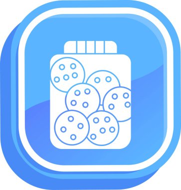 Bir çanta dolusu hapın vektör çizimi