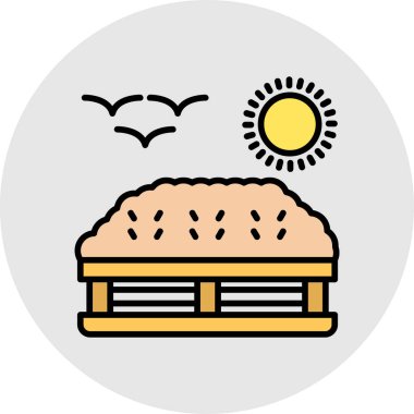 Gıda simgesinin vektör illüstrasyonu