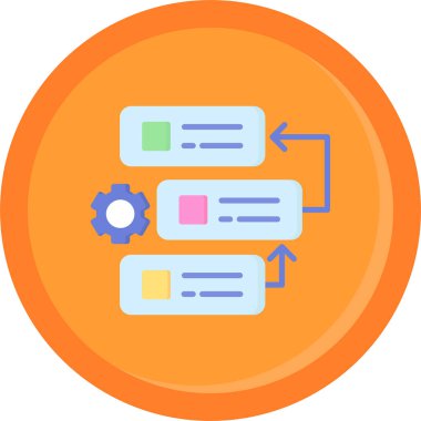 Veri analizi. Web simgesi basit illüstrasyon