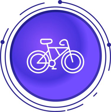 bisiklet ikonu vektör illüstrasyonu