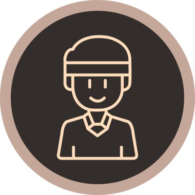 Şapkalı bir kadının vektör çizimi