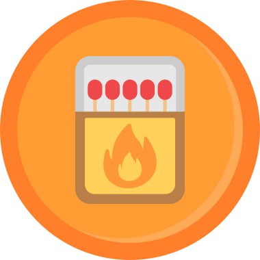 Yangın. Web simgesi basit tasarım