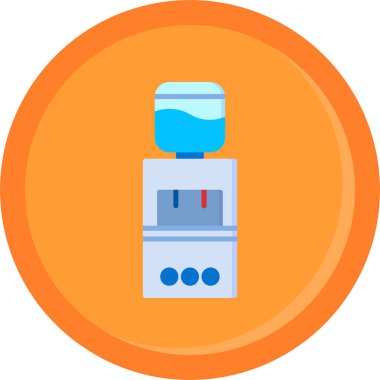 Mavi ve beyaz bir ikonun vektör illüstrasyonu