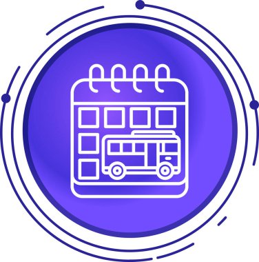 bus simgesi vektör illüstrasyonu