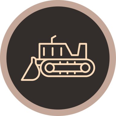 Bir kamyon simgesinin vektör çizimi