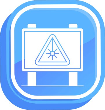 Uyarı. Web simgesi basit illüstrasyon