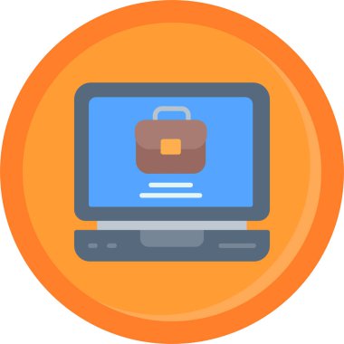 Bilgisayar. Web simgesi basit illüstrasyon