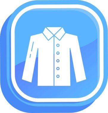 giysi simgesi, basit vektör illüstrasyonu