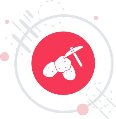 Beyaz çizgi Japon geleneksel suşi yuvarlama ikonu uzun gölge arkaplan izole. Geleneksel Asya suşisi. Kırmızı daire düğmesi. vektör.