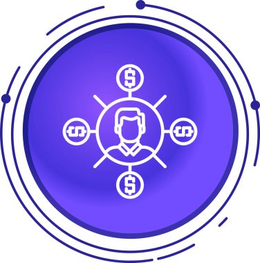 iş simgesi vektör illüstrasyonu