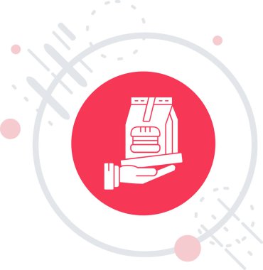 Çizgi fırçası simgesi beyaz arkaplanda izole edildi. Renkli taslak konsepti. Vektör