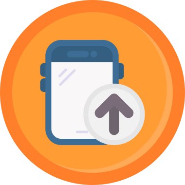 Akıllı telefon. Web simgesi basit illüstrasyon