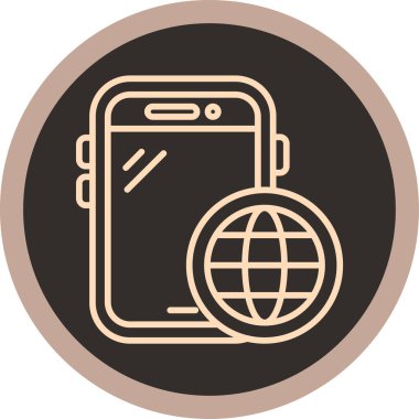 telefon simgesi, illüstrasyon tasarımı