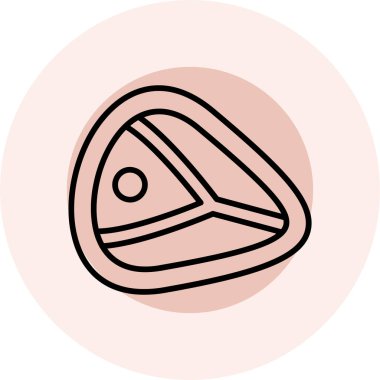 Bir çadır simgesinin vektör illüstrasyonu