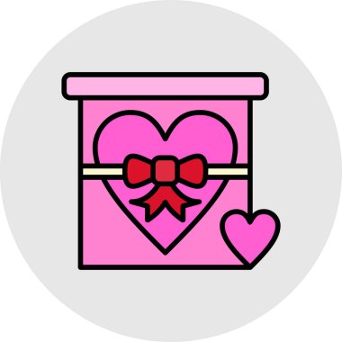 Kurdeleli bir kalbin vektör çizimi