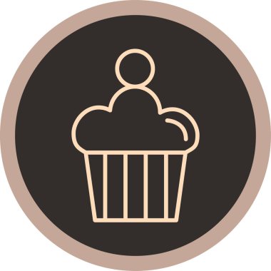 Tatlım. Web simgesi vektör illüstrasyonu