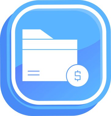 Para için. Web simgesi basit illüstrasyon