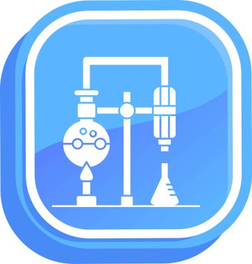 Bir benzin istasyonu simgesinin vektör illüstrasyonu