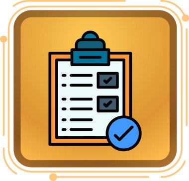 Liste simgesi ve düz biçimli pano