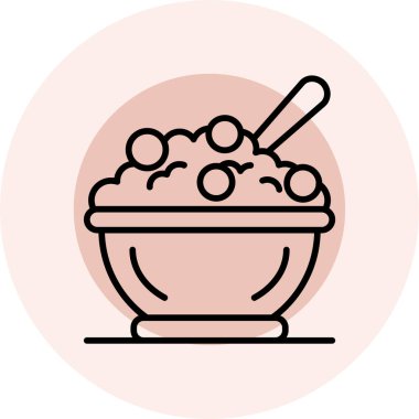 Gıda simgesinin vektör illüstrasyonu