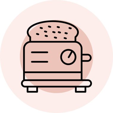 ekmek ikonu vektör illüstrasyonu